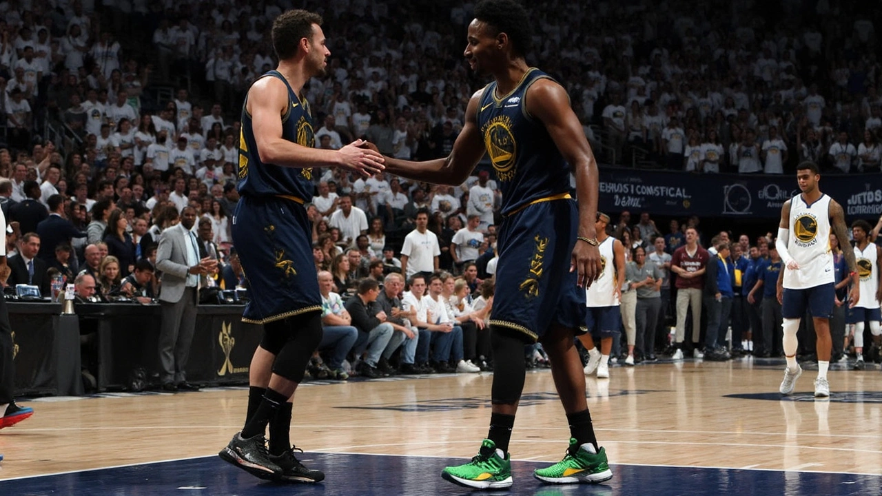 Warriors vencem Timberwolves e abrem série dos playoffs da NBA mesmo sem Curry em quadra